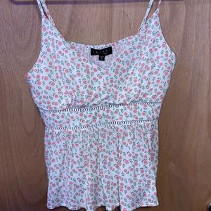 Cute Floral Tank Top